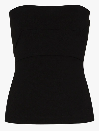 Shop Rick Owens Black Fitted Corset Top