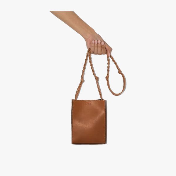 small tan leather cross body bag