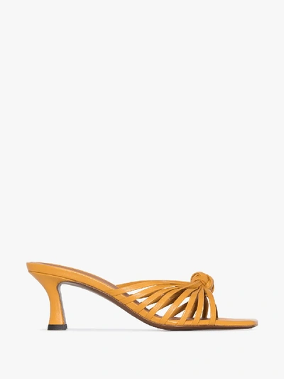 Shop Neous Lottis 55 Leather Sandals In Yellow