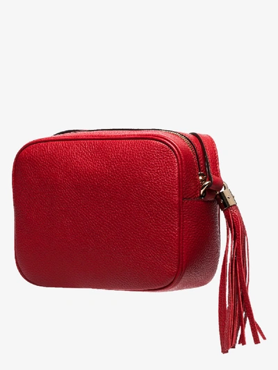 Shop Gucci Red Soho Leather Disco Bag