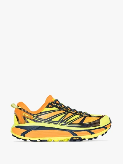 Shop Hoka One One Yellow Mafate Speed 2 Sneakers