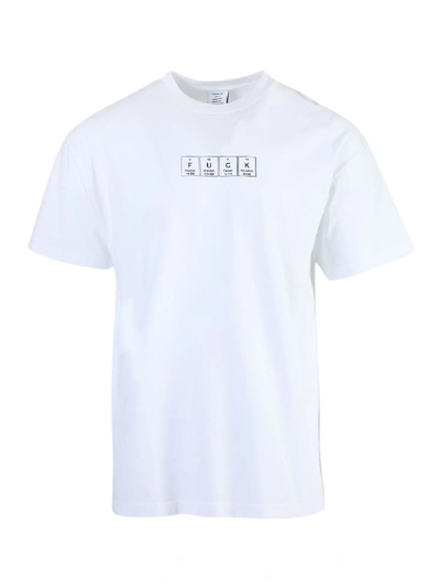 Shop Vetements Chemical Fuck T-shirt White