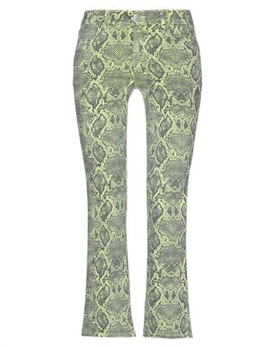 Shop J Brand Woman Pants Green Size 28 Cotton, Polyester, Elastane
