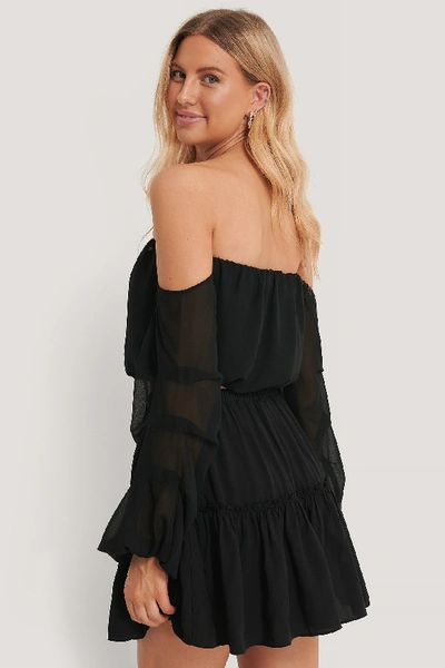 Shop Pamela X Na-kd Reborn Frill Mini Skirt - Black