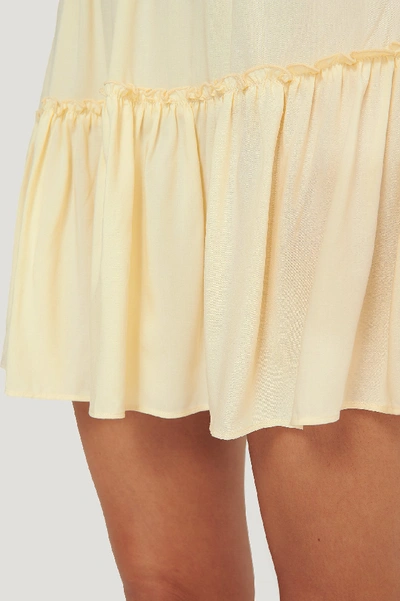 Shop Pamela X Na-kd Reborn Frill Mini Skirt Offwhite