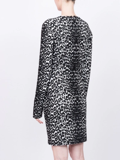 Shop Givenchy Animal Print Longsleeved Dress