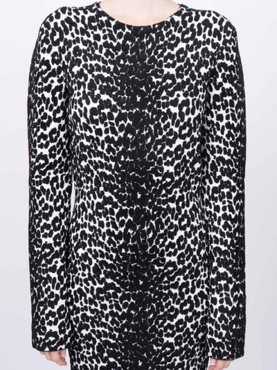 Shop Givenchy Animal Print Longsleeved Dress