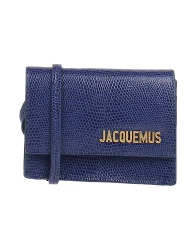 Shop Jacquemus Cross-body Bags In Dark Blue