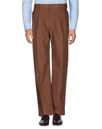 Shop Valentino Pants In Brown