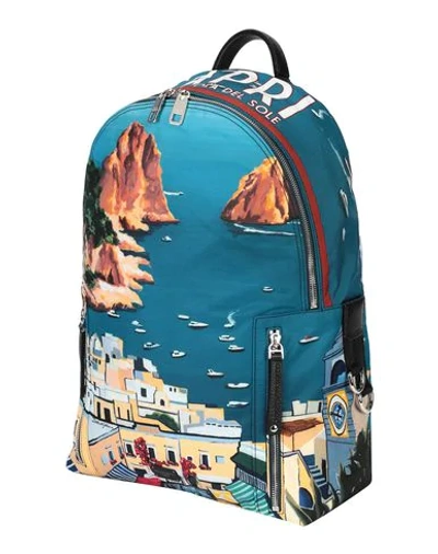 Shop Dolce & Gabbana Backpacks In Azure