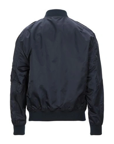 Shop Valentino Jackets In Dark Blue