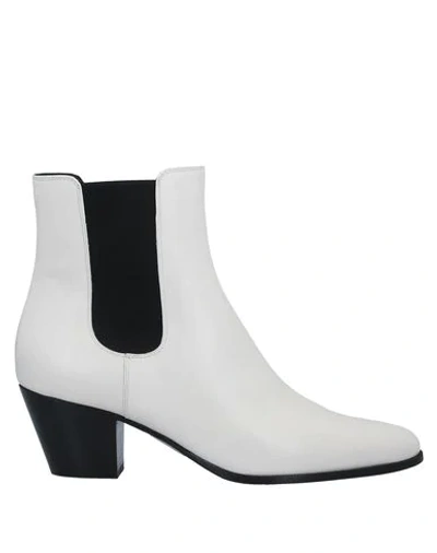 Shop Celine Ankle Boots In White