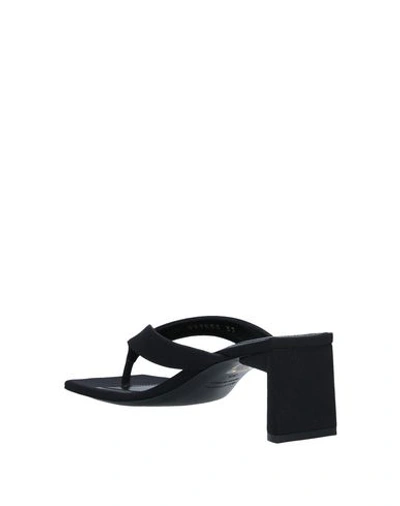Shop Balenciaga Toe Strap Sandals In Black