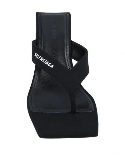 Shop Balenciaga Toe Strap Sandals In Black