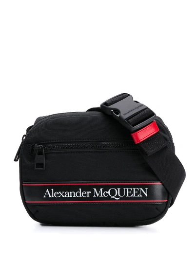 Shop Alexander Mcqueen Logo Pouch In Black