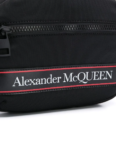 Shop Alexander Mcqueen Logo Pouch In Black