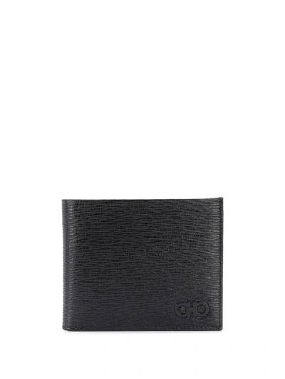 Shop Ferragamo Revival Leather Wallet In Black