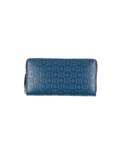 Shop Gucci Wallet In Blue