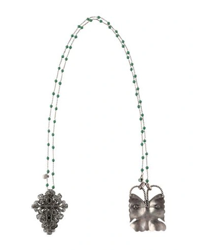 Shop Gucci Necklace In Green