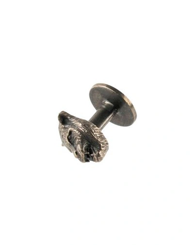 Shop Gucci Cufflinks And Tie Clips In Steel Grey