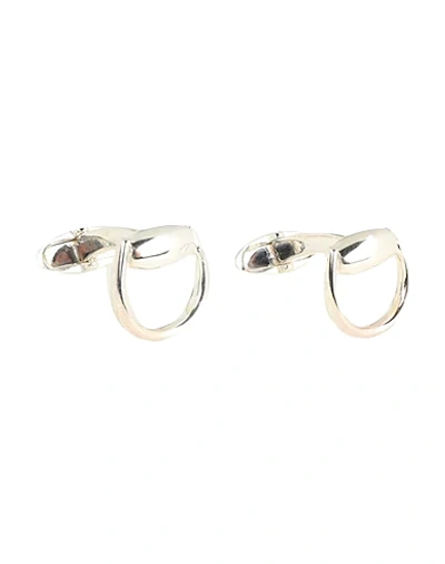 Shop Gucci Cufflinks And Tie Clips In Silver