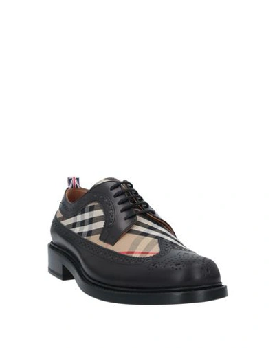 Shop Burberry Laced Shoes In Black