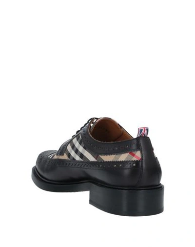 Shop Burberry Laced Shoes In Black