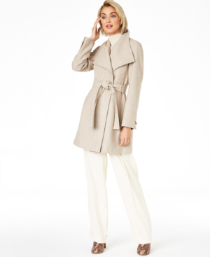 calvin klein oatmeal coat