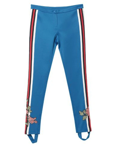 Shop Gucci Casual Pants In Blue
