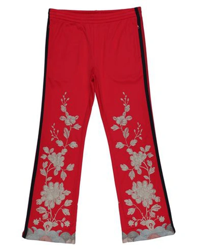 Shop Gucci Casual Pants In Red