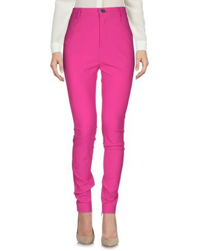 Shop Attico The  Woman Pants Fuchsia Size 4 Virgin Wool, Elastane In Pink