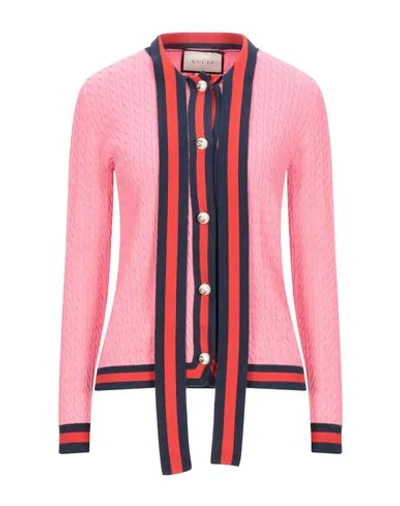 Shop Gucci Cardigan In Pink