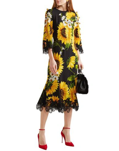 Dolce & Gabbana Midi Dress In Black