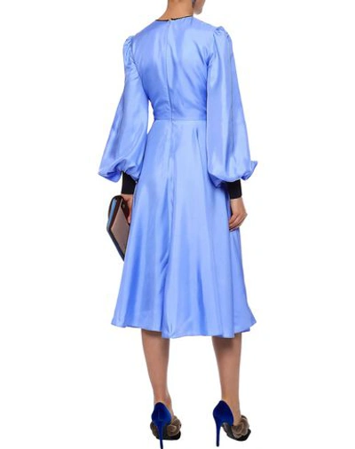 Shop Roksanda Knee-length Dress In Sky Blue