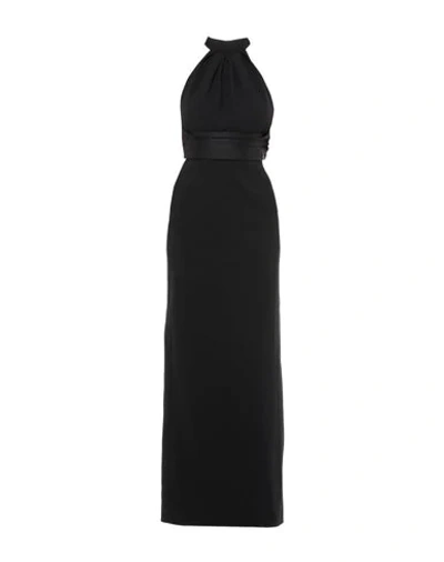 Shop Saint Laurent Long Dresses In Black