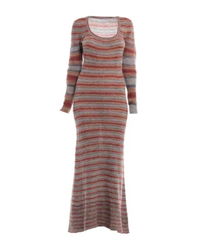 Shop Jacquemus Long Dress In Brown