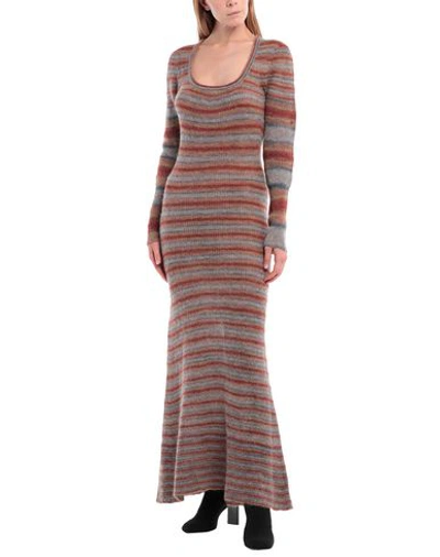 Shop Jacquemus Long Dress In Brown