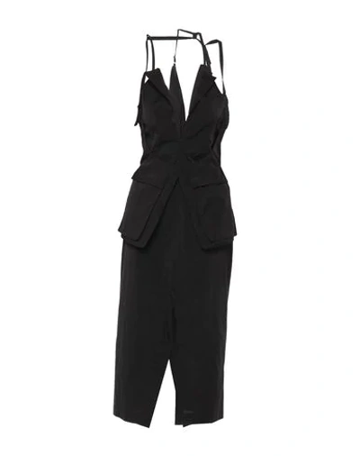 Shop Jacquemus 3/4 Length Dresses In Black