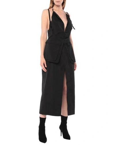 Shop Jacquemus 3/4 Length Dresses In Black