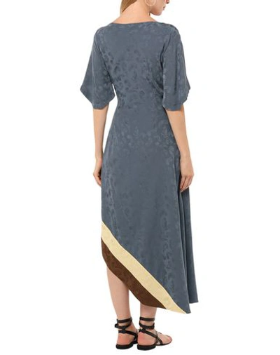 Shop Loewe Short Dresses In Slate Blue