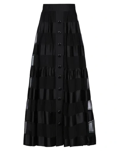 Shop Zimmermann Maxi Skirts In Black