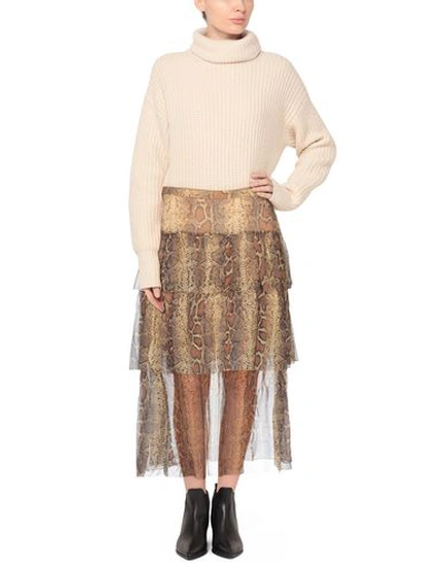 Shop Zimmermann Midi Skirts In Ocher