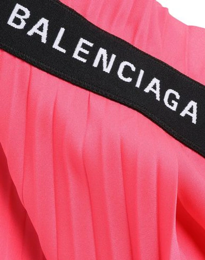 Shop Balenciaga Midi Skirts In Fuchsia
