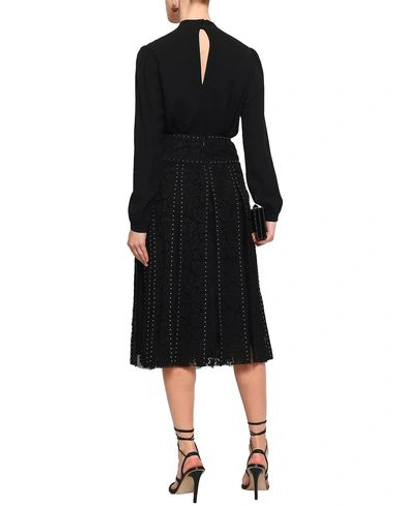 Shop Valentino 3/4 Length Skirts In Black