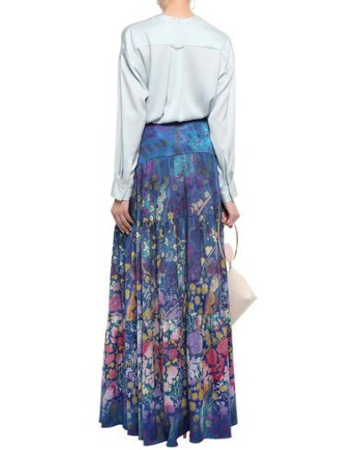 Shop Peter Pilotto Maxi Skirts In Blue