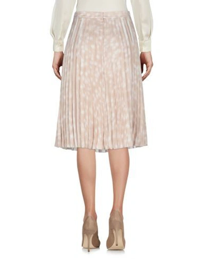 Shop Burberry Woman Midi Skirt Beige Size 8 Polyester