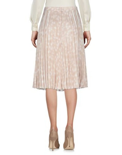 Shop Burberry Woman Midi Skirt Beige Size 6 Polyester