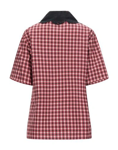 Shop Fendi Checked Shirt In Red