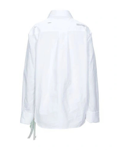 Shop Off-white Solid Color Shirts & Blouses In White