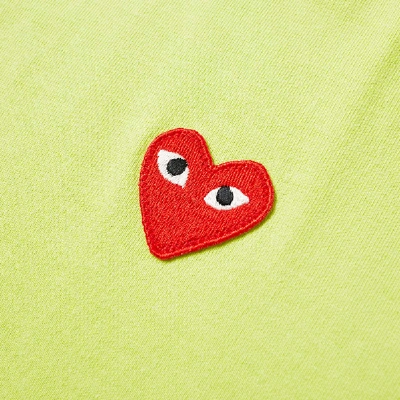 Shop Comme Des Garçons Play Comme Des Garcons Play Women's Red Heart Tee In Green